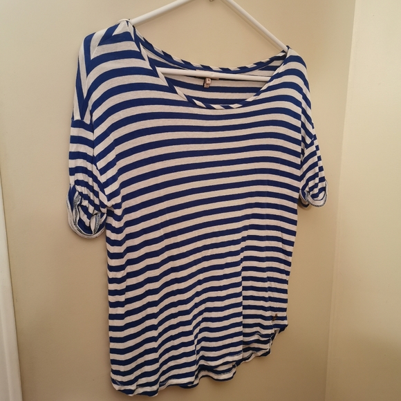 Juicy couture Blue and white stripes Loose tee M - Picture 5 of 9